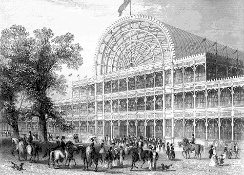 The central nave of
                        the Crystal Palace, London, held in 1851.