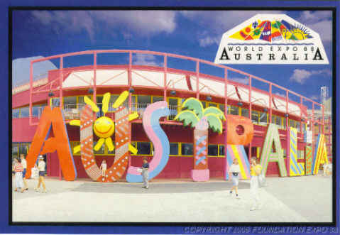 In
                            Front of the Australia Pavilion